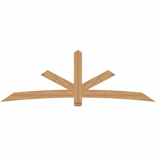 Ekena Millwork Alberta Smooth Timber Gable Bracket, Western Red Cedar, 108"W x 36"H x 1 1/2"D x 5 1/2"F, 8/12 Pitch GBW108X36X0206ALB00SWR - main